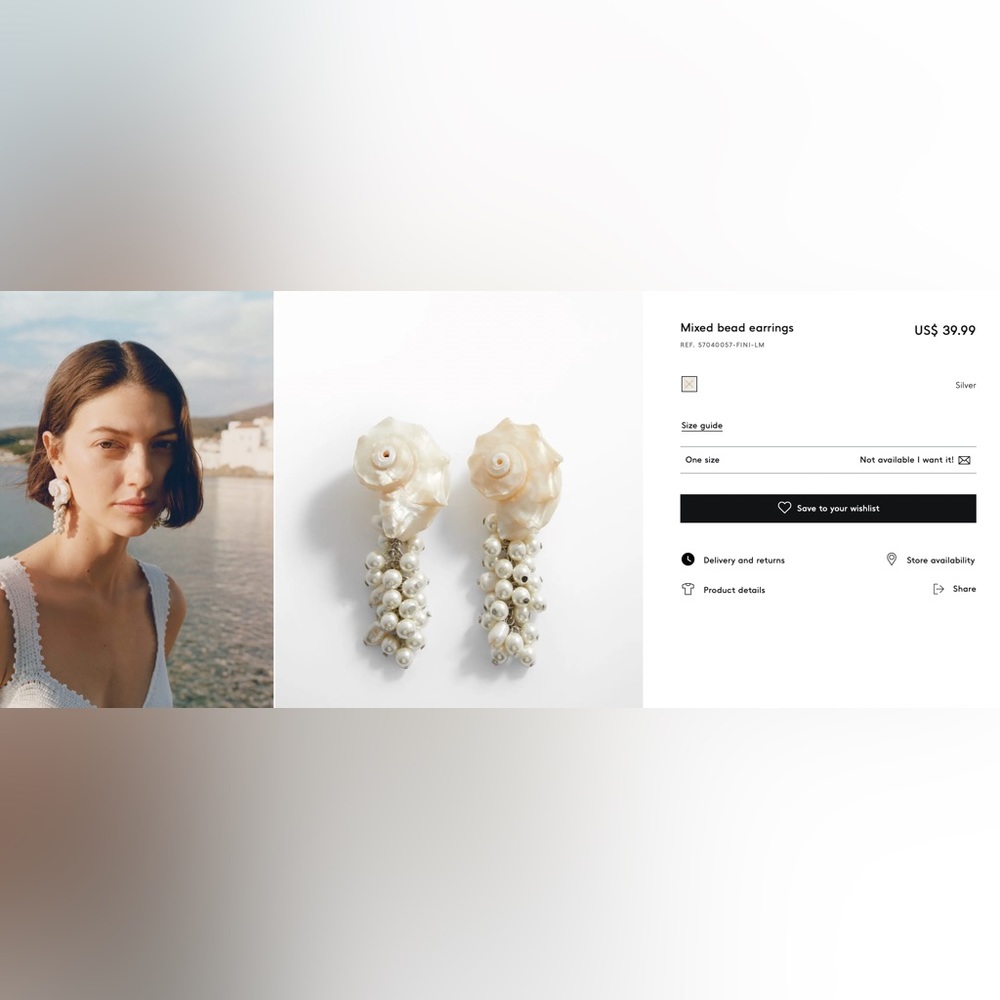 Mango Pearl Earrings